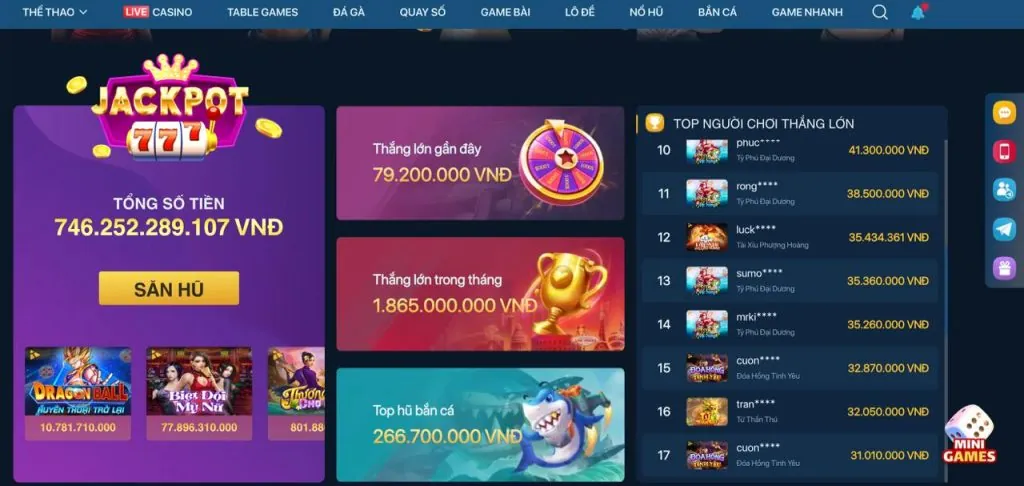 Vòng quay miễn phí và bonus game